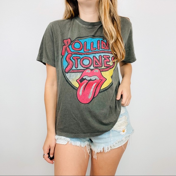 Free People Tops - Free people daydreamer Rolling Stones band tee